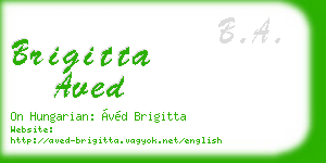 brigitta aved business card