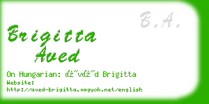 brigitta aved business card